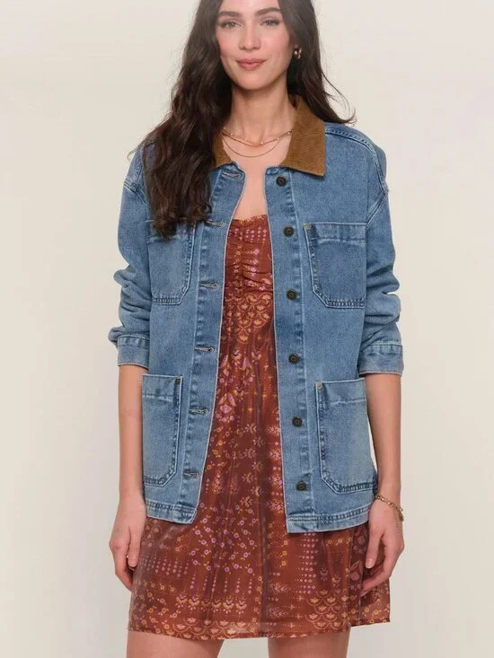 Heartloom Merie Jacket in Women's Size Small S | Like New | Denim Jean Jacket - Picture 1 of 14
